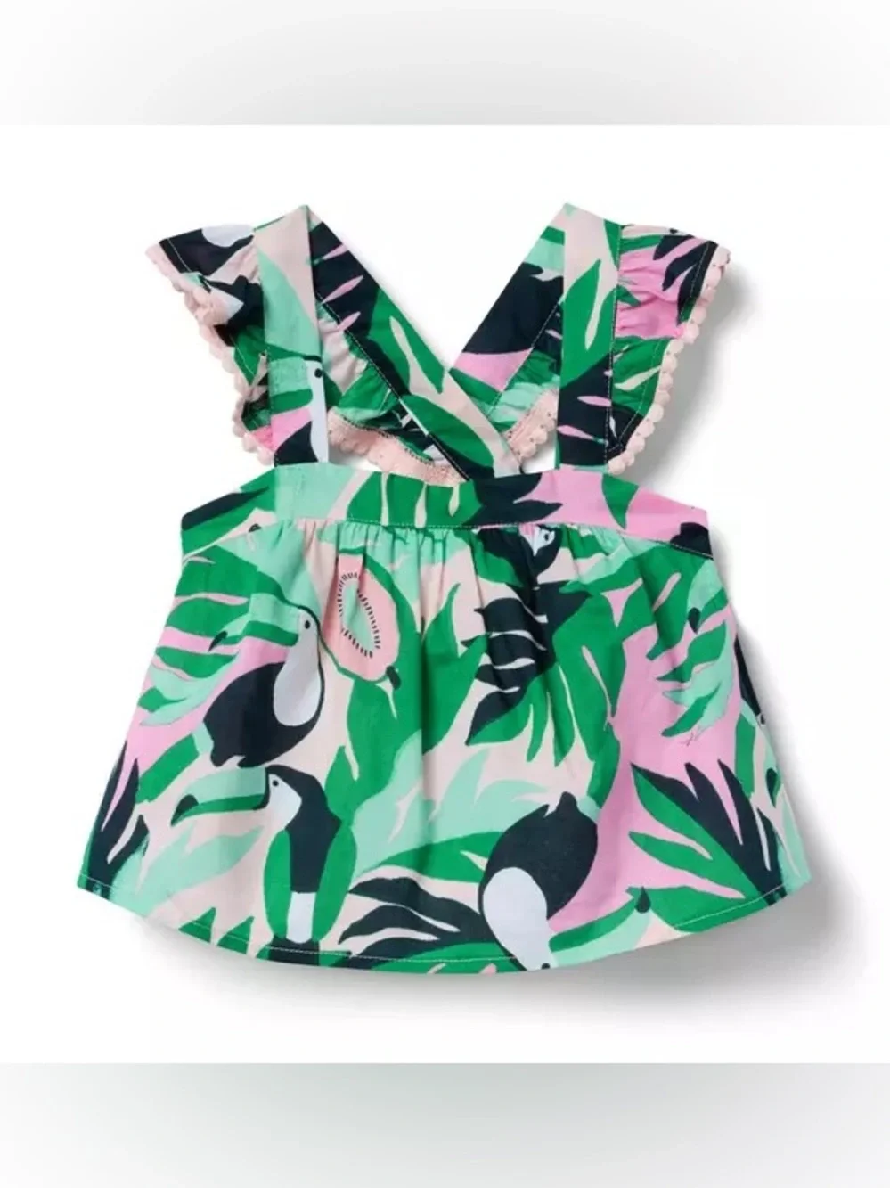 Brand New Janie and Jack Girls Flutter Sleeve Top & Shorts Set, Size 4, NWT